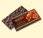 «ROSHEN» екстрачор. з ціл. ліс. горіхами, 26%, 100 г
